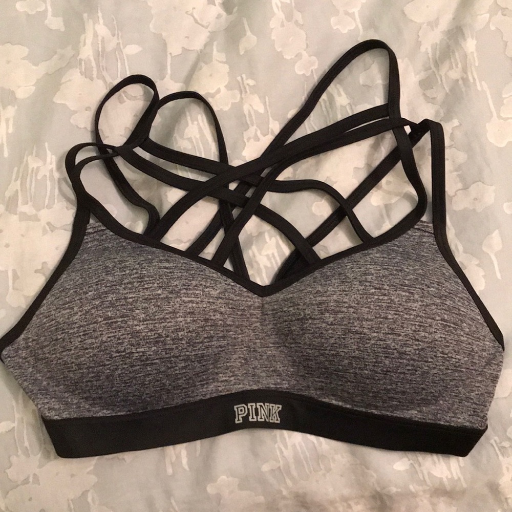 Victoria Secret PINK cross front sports bra